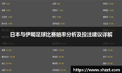 日本与伊朗足球比赛赔率分析及投注建议详解